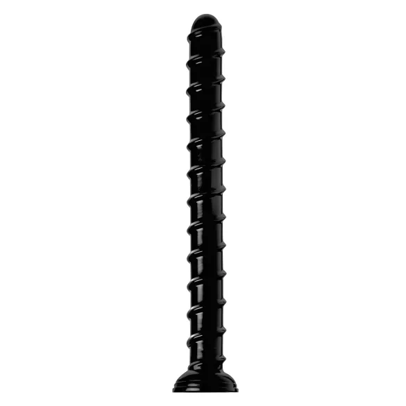 Hosed Swirl Tchick - analni dildo - dolžina 18 cm - črna