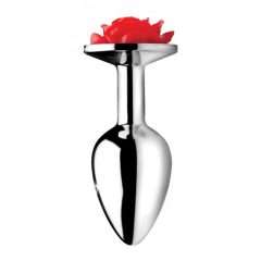 Booty Sparks - analni dildo z vrtnicami (srebrn)