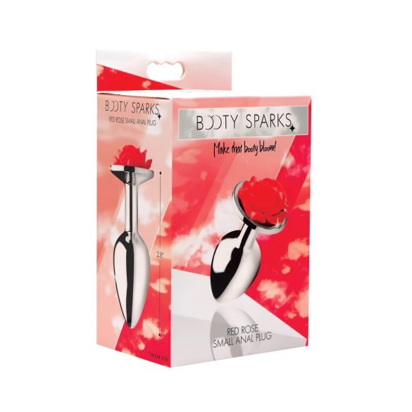 Booty Sparks - analni čep - rožica - srebrna