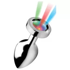 Booty Sparks - analni čep z lučko - srednji - srebrn