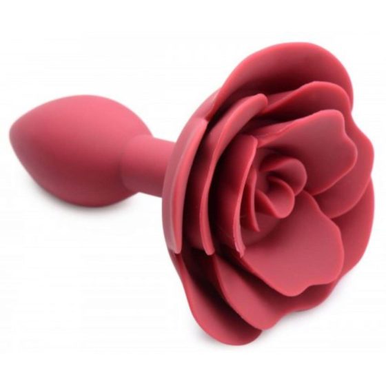 Master Series Booty Bloom - roza silikonski analni dildo (rdeč)