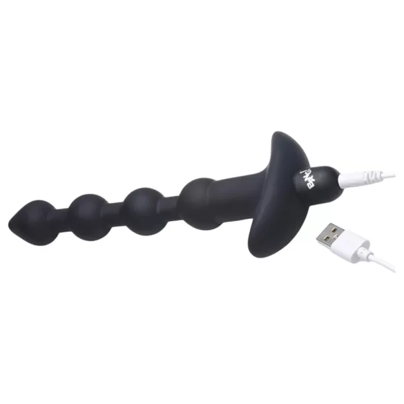 Bang! - polnilni analni vibrator z daljinskim upravljalnikom (črn)