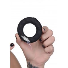 Zeus - radio E-Stim Penis Ring (črn)