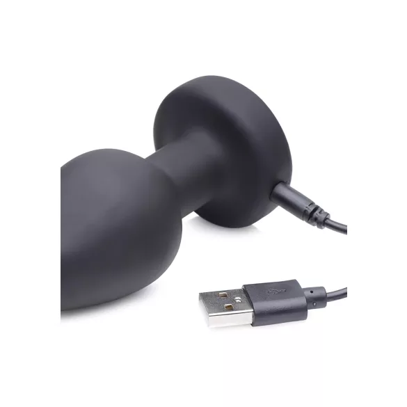 XR Brands - Zeus - brezžični analni vibrator za elektro stimulacijo (črn)