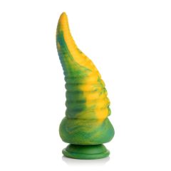   Monstropus Kraken - silikonski dildo z roko hobotnice - 22 cm (rumeno-zelen)