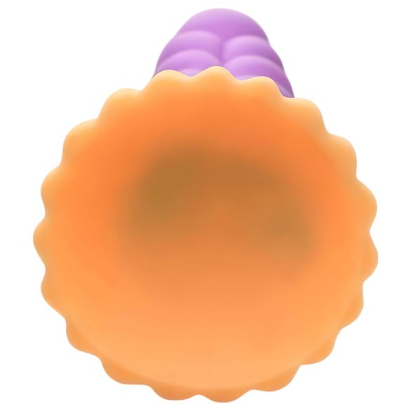 Creature Cocks Mystique - dildo samorog - 21 cm - vijolično-rumena