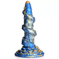   Creature Cocks Kraken - dildo spiralni hobotnični krak - 21cm zlato-modra