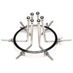   XR Brands Oculus - analni dilatator - nerjaveče jeklo - srebrn