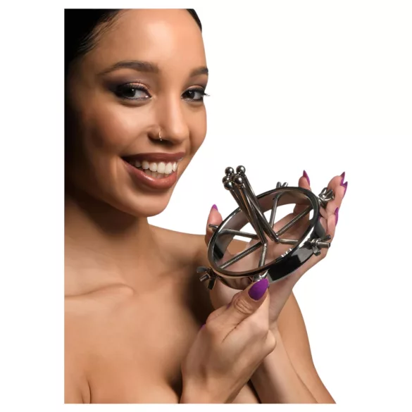 XR Brands Oculus - analni dilatator - nerjaveče jeklo - srebrn