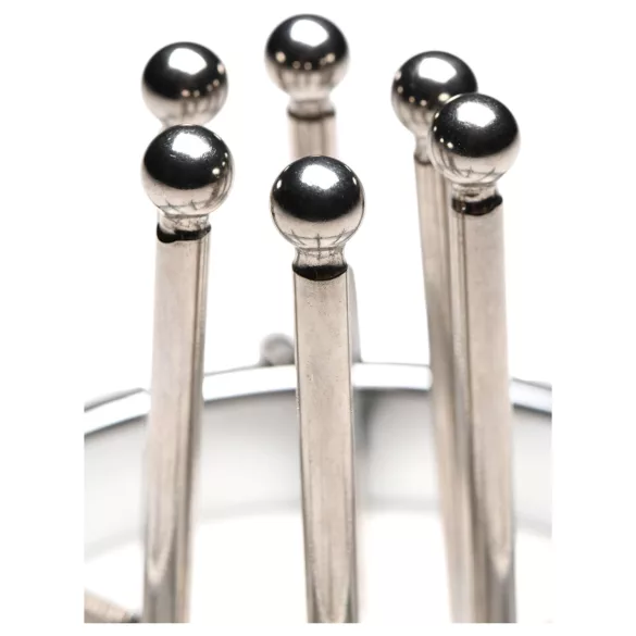 XR Brands Oculus - analni dilatator - nerjaveče jeklo - srebrn