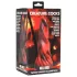 Creature Cocks Hell Kiss - zavit silikonski dildo - 19 cm (rdeč)