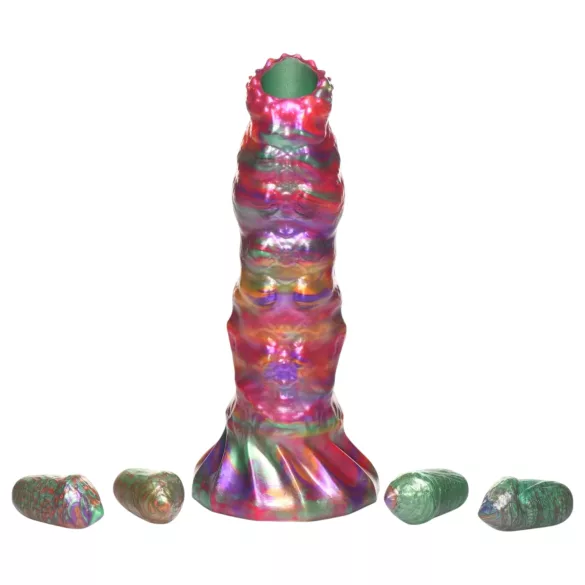 Creature Cocks Larva - ovipozitor dildo - tujček - mavrične barve