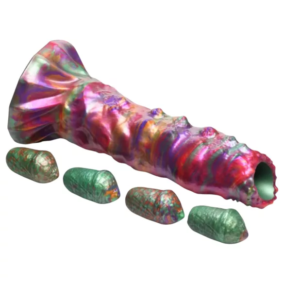 Creature Cocks Larva - ovipozitor dildo - tujček - mavrične barve
