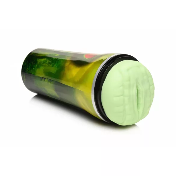 Creature Cocks Raptor - umetna vagina v tok (črno-zelena)