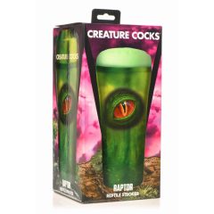   Creature Cocks Raptor - plazilci v umetnem kovčku za punč (črno-zeleni)