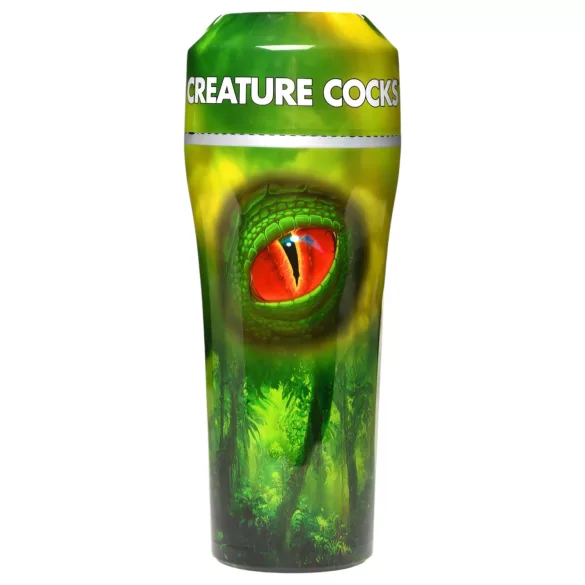 Creature Cocks Raptor - plastična vagina v obliki kuščarja (črno-zelena)
