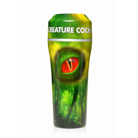 Creature Cocks Raptor - plazilci v umetnem kovčku za punč (črno-zeleni)