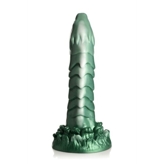 Creature Cocks Cockness Monster - silikonski dildo z nogami z objemkami (zelen)