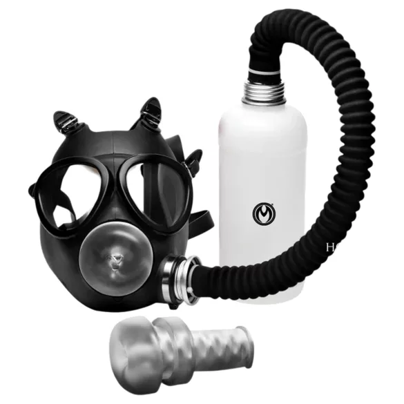 XR Brands - 2v1 oralna maska in aroma inhalator - črna