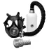 XR Brands - 2v1 oralna maska in aroma inhalator - črna