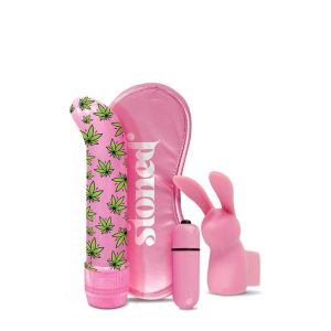 Stoner Budz Bunny - komplet vibratorjev za točko G (4 deli) - roza
