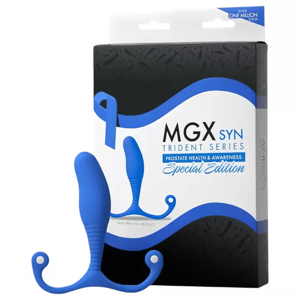 Aneros MGX Syn Trident - masažer prostate - silikon modri