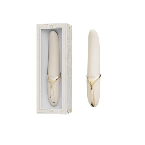 Zalo Eve - Luksuzni vibrator z grelnikom za polnjenje (bel)