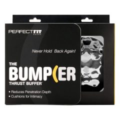   Perfect Fit The Bumper - komplet obročkov za moda in penis - črn (2 kosa)