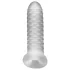 Perfect Fit - Fat Boy Checker Box - kondom za penis (15 cm, bel)