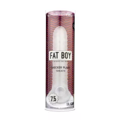 Fat Boy Checker Box - penisni rokav - 19 cm - bel