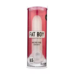 Fat Boy Micro Ribbed - penis tulec - rebrast - bel - 17 cm
