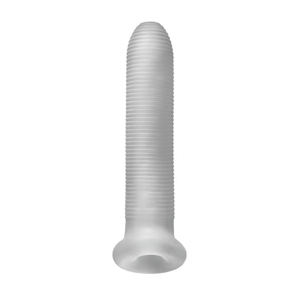 Fat Boy Micro Ribbed - penis tulec - rebrast - bel - 19 cm