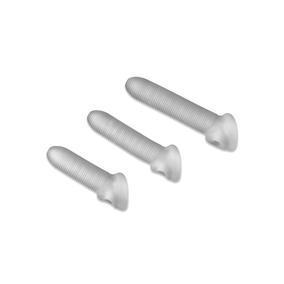 Fat Boy Micro Ribbed - penis tulec - rebrast - bel - 19 cm