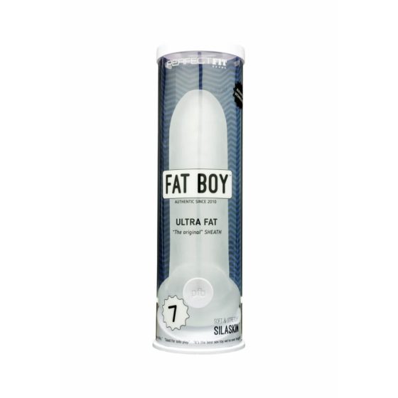 Fat Boy Original Ultra Fat - ovitek za penis (19 cm) - mlečno bela
