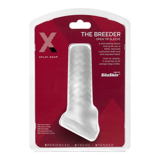 Perfect Fit Breeder - odprta ovojnica za penis (mlečno bela)