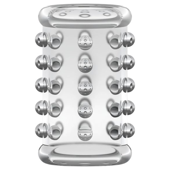 Stay Hard - penisni obroček z izboklinami - prozoren