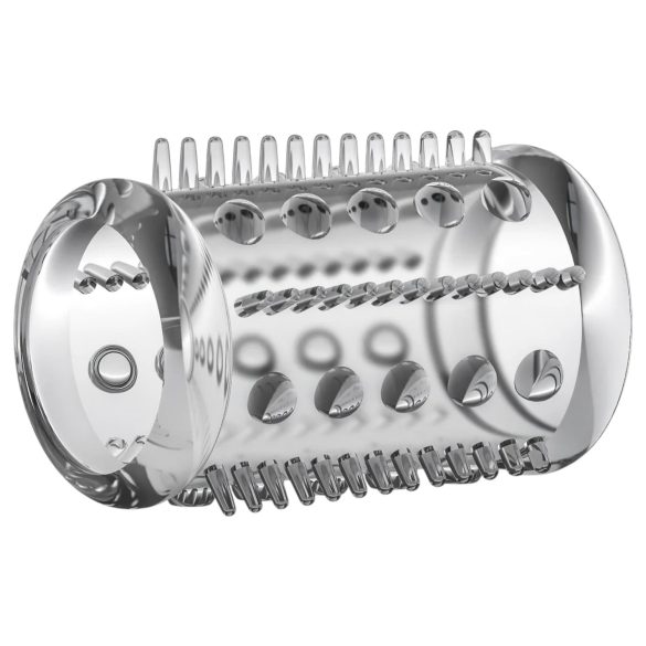 Stay Hard - penisna manšeta s čepki - prozorna