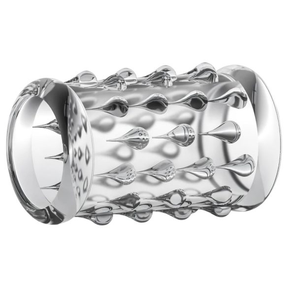 Stay Hard - penisna manšeta z izboklinami - prozorna