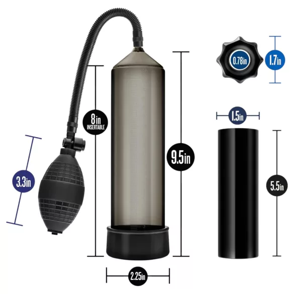 Quickie Kit - penisna črpalka komplet - debela - 4-delni set