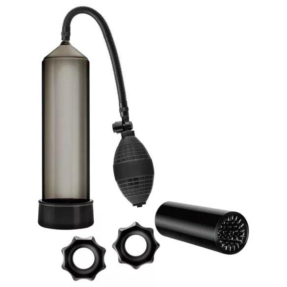 Quickie Kit - penisna črpalka komplet - debela - 4-delni set