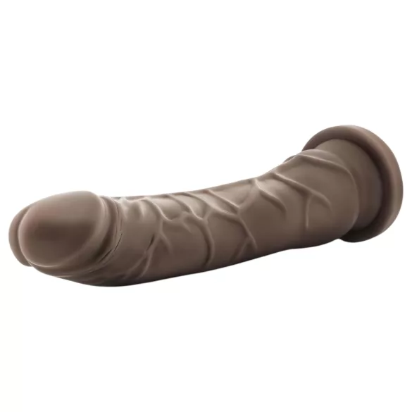 Dr. Skin 8,5 - realistični dildo z priseskom (rjav, 20,5 cm)