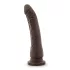 Dr. Skin 8,5 - realistični dildo z priseskom (rjav, 20,5 cm)