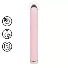 Loveline - raven stekleni vibrator (rožnat)