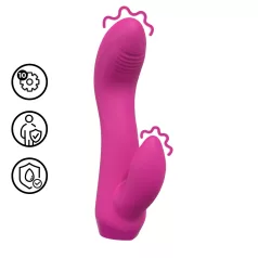 Loveline - ukrivljen mini vibrator zajček (roza)