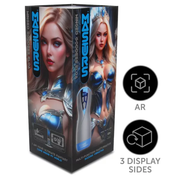 Masturs Eloa - moški masturbator z vakuumom in vibracijami - sivi