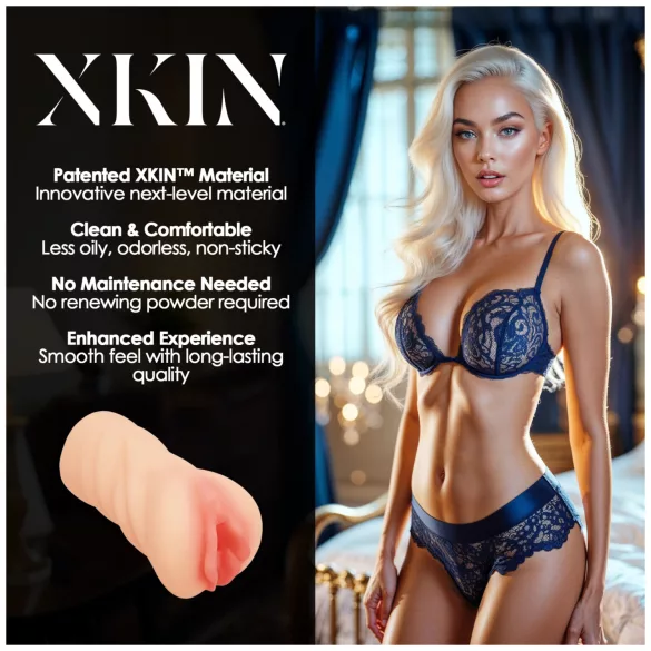 XKIN Desire Alessia - realistična umetna vagina masturbator (naravna)
