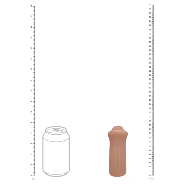 XKIN - umetna vagina masturbator - S (temno naravna)