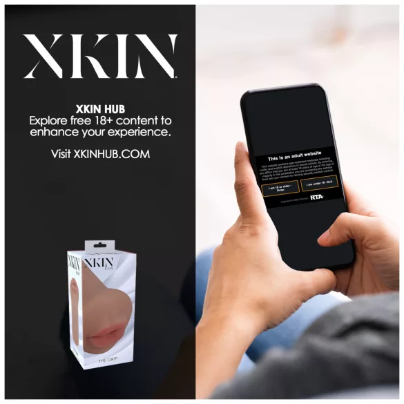 XKIN - umetna vagina masturbator - S (temno naravna)