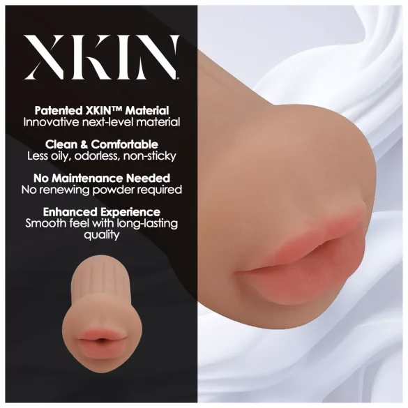 XKIN - umetna vagina masturbator - S (temno naravna)