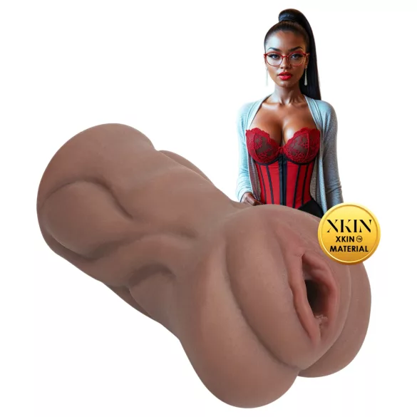 XKIN Librarian Paige - realistična umetna vagina masturbator (naravna)